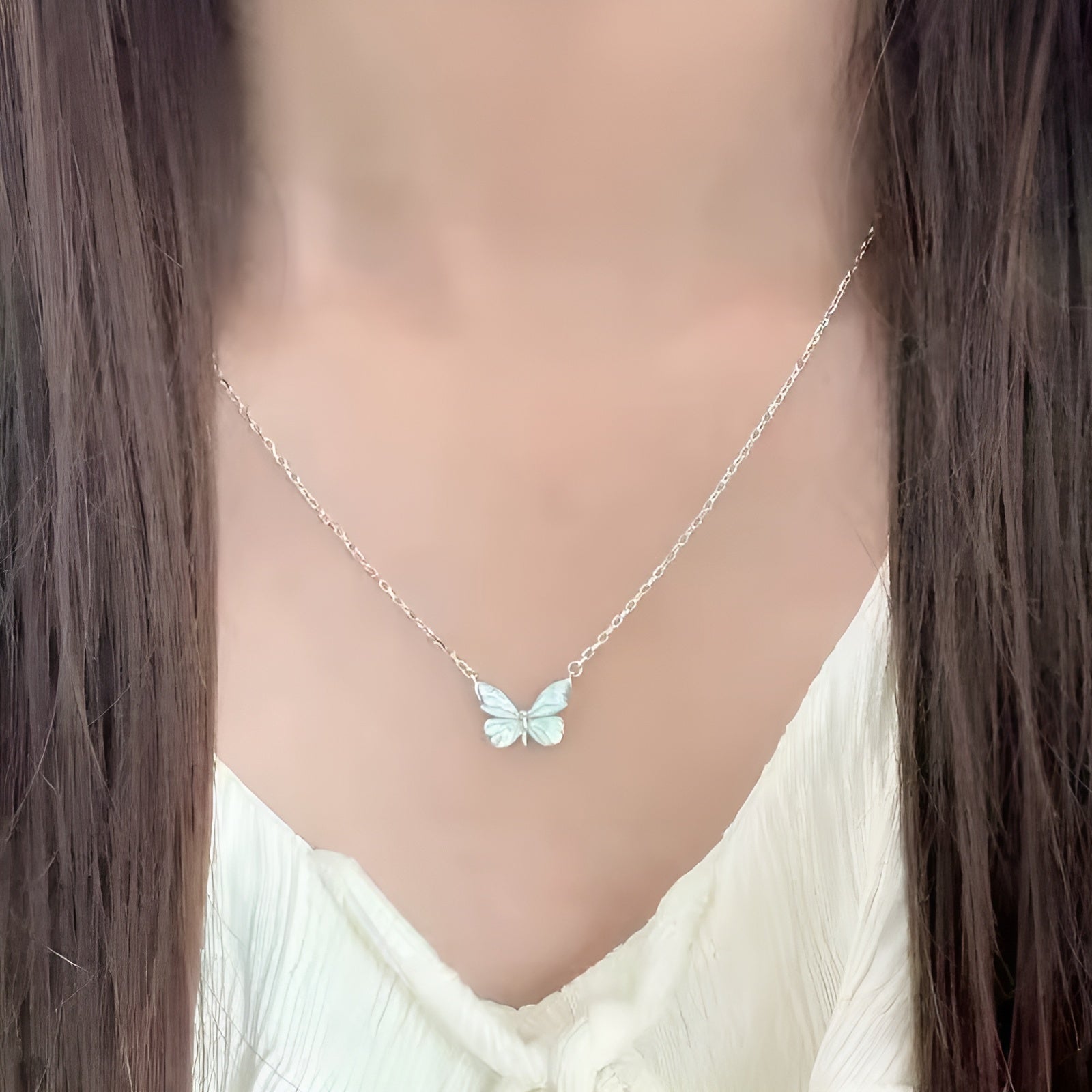 Luminous Butterfly Necklace